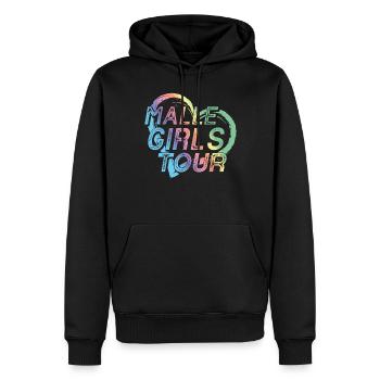 Visite de Malle Girls - Sweat à capuche Premium bio Homme - noir - Devant - Nico (187cm)