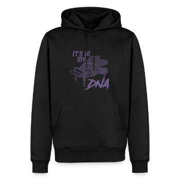 Piano Klavier Design Fingerabdruck - Männer Premium Bio Hoodie - Schwarz - Vorne - Nico (187cm)