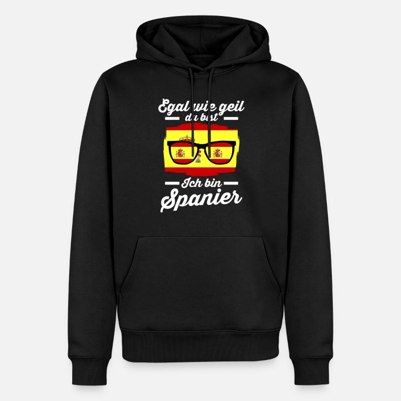 Espana Spanier Spanisches Spanien - Männer Premium Bio Hoodie - Schwarz