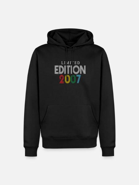Limited Edition 2007 - Männer Premium Bio Hoodie - Schwarz