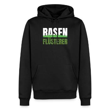 Rasenmäher Rasen Flüsterer Rasenpflege - Männer Premium Bio Hoodie - Schwarz - Vorne - Nico (187cm)