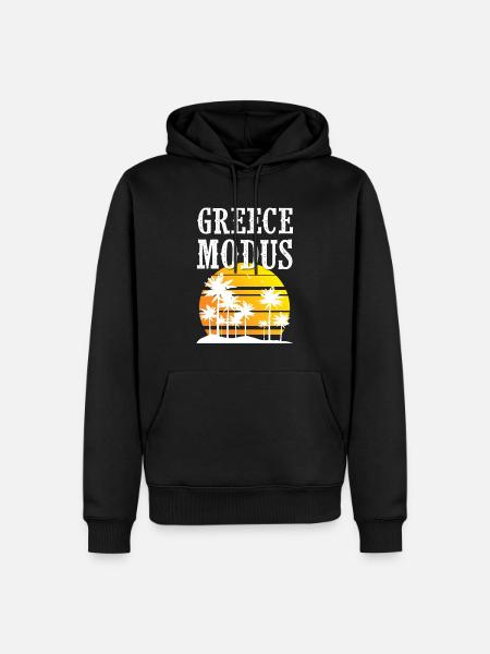 Greece Mode - Men’s Premium Organic Hoodie - black