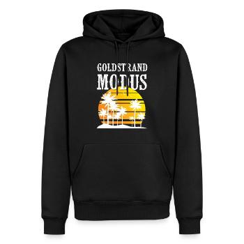 Mode Sables dorés - Sweat à capuche Premium bio Homme - noir - Devant - Nico (187cm)