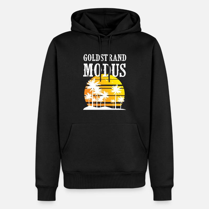 Mode Sables dorés - Sweat à capuche Premium bio Homme - noir