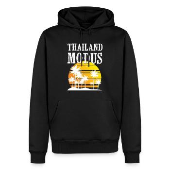 Thailand Modus - Männer Premium Bio Hoodie - Schwarz - Vorne - Nico (187cm)