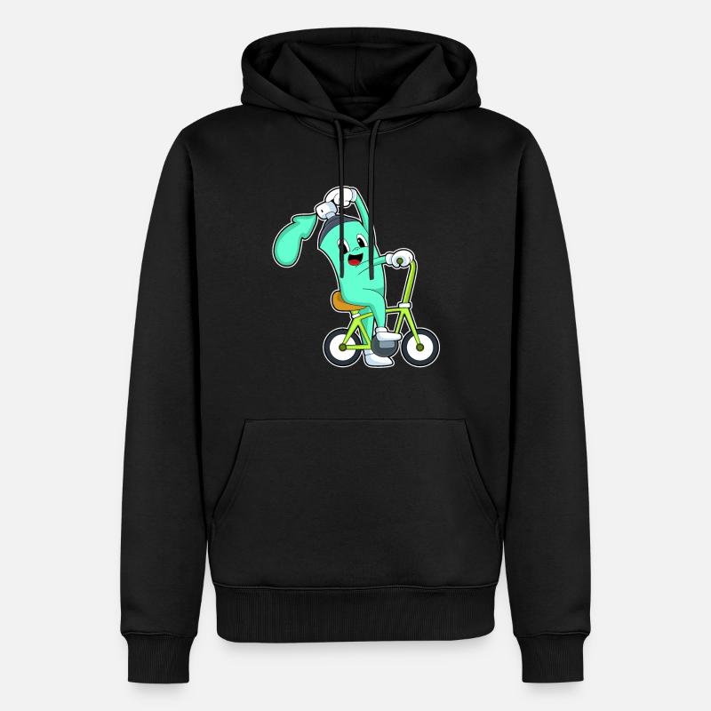 Bombe aérosol avec vélo - Sweat à capuche Premium bio Homme - noir