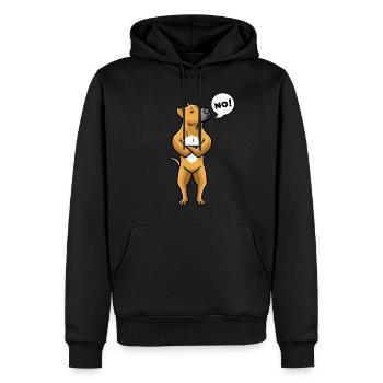 Tosa Chien de combat Chien Tosa Chien Têtu - Sweat à capuche Premium bio Homme - noir - Devant - Nico (187cm)