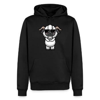 Walliser Schwarznasenschaf Schafe - Männer Premium Bio Hoodie - Schwarz - Vorne - Nico (187cm)