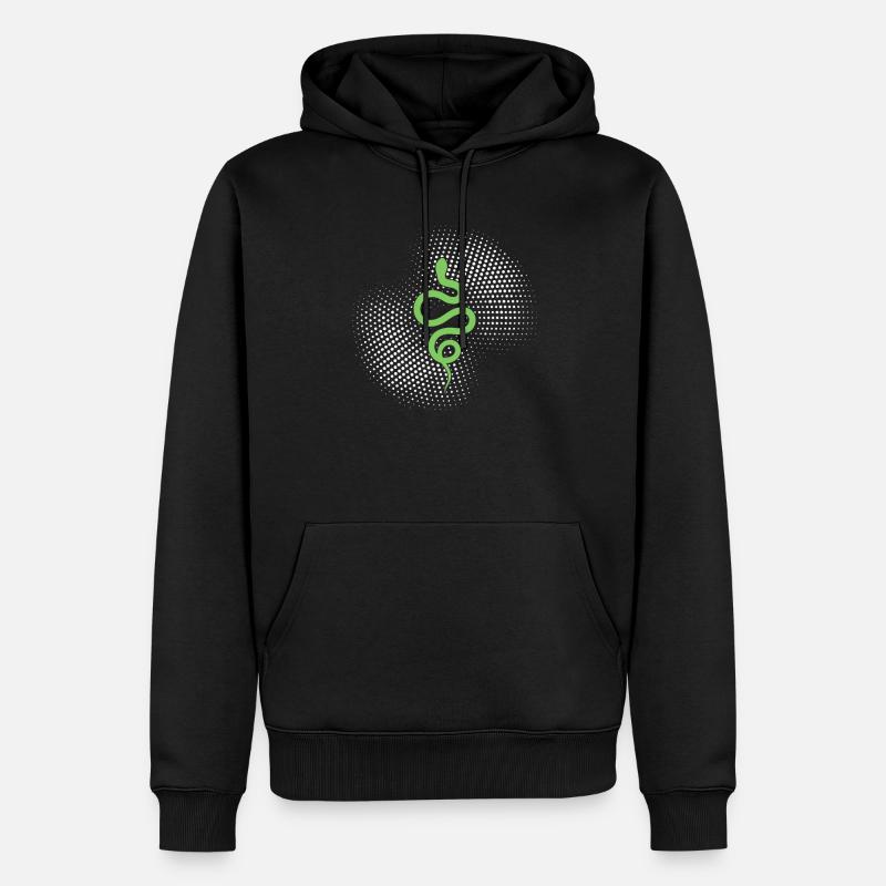 Serpent - Sweat à capuche Premium bio Homme - noir