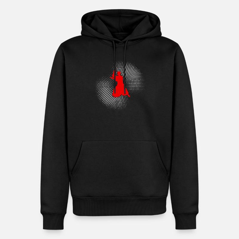 Aikido - Männer Premium Bio Hoodie - Schwarz