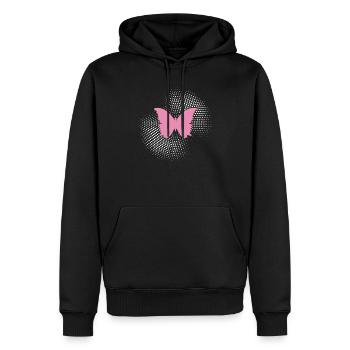 Schmetterling - Männer Premium Bio Hoodie - Schwarz - Vorne - Nico (187cm)