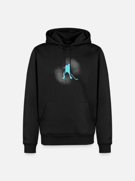 Eishockey - Männer Premium Bio Hoodie - Schwarz