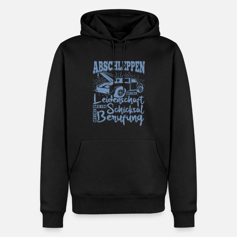 Abbschleppen Leidenschaft Schicksal - Männer Premium Bio Hoodie - Schwarz
