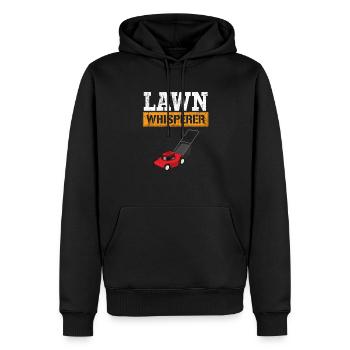 Lawn whisperer mower, mowing - Männer Premium Bio Hoodie - Schwarz - Vorne - Nico (187cm)