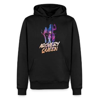 Archery Bow Archer Girl Stars - Männer Premium Bio Hoodie - Schwarz - Vorne - Nico (187cm)