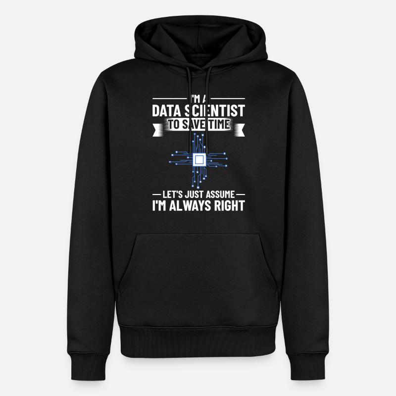 Data Scientist Data Science Science - Men’s Premium Organic Hoodie - black