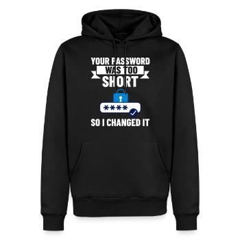 Passwort Hacker Sicherheit Computer Hacking - Männer Premium Bio Hoodie - Schwarz - Vorne - Nico (187cm)