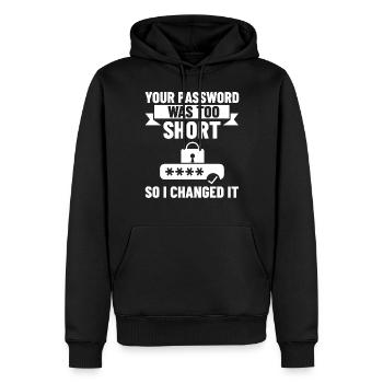 Passwort Hacker Sicherheit Computer Hacking - Männer Premium Bio Hoodie - Schwarz - Vorne - Nico (187cm)