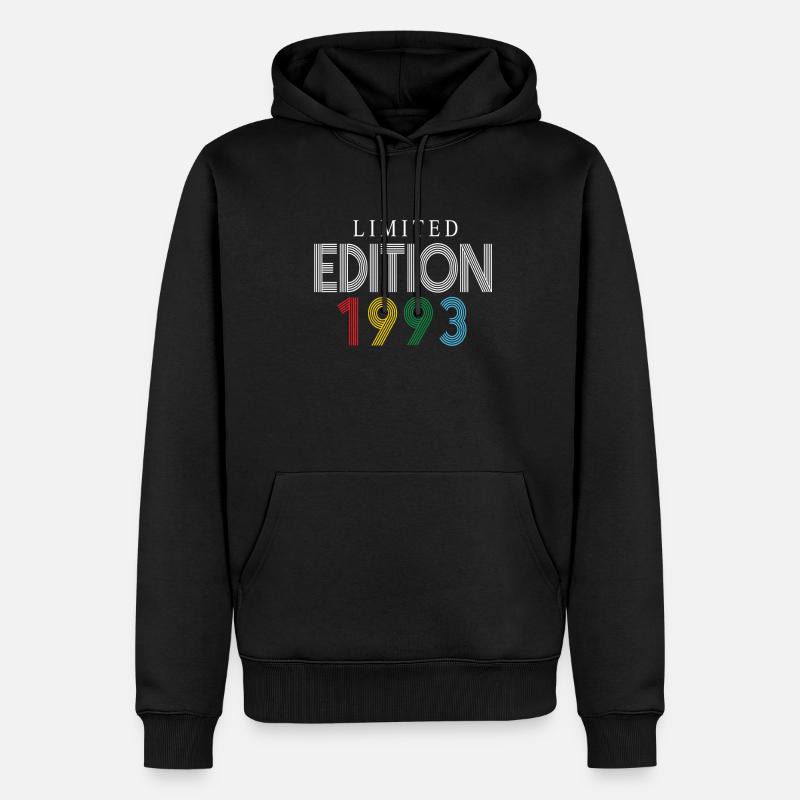 Édition limitée 1993 - Sweat à capuche Premium bio Homme - noir