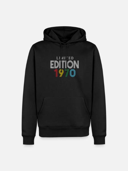 Édition limitée 1970 - Sweat à capuche Premium bio Homme - noir