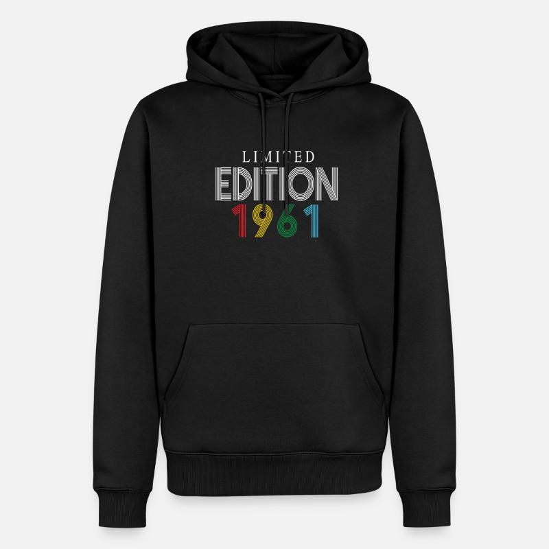 Limited Edition 1961 - Männer Premium Bio Hoodie - Schwarz