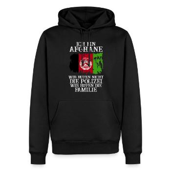 Afghanistan Afghane Afghanisches - Männer Premium Bio Hoodie - Schwarz - Vorne - Nico (187cm)