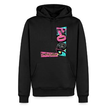 Édition limitée 2006 Année 2006 Années 80 90 - Sweat à capuche Premium bio Homme - noir - Devant - Nico (187cm)