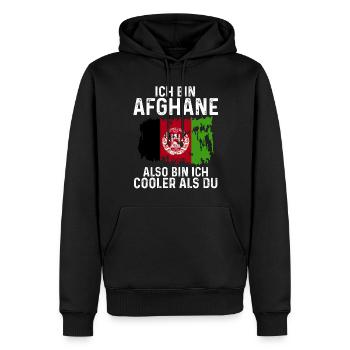 Afghanistan Afghane Afghanisches - Männer Premium Bio Hoodie - Schwarz - Vorne - Nico (187cm)