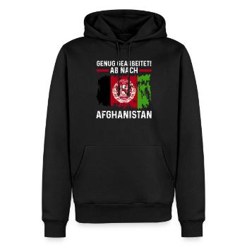 Urlaub Afghane Afghanistan - Männer Premium Bio Hoodie - Schwarz - Vorne - Nico (187cm)