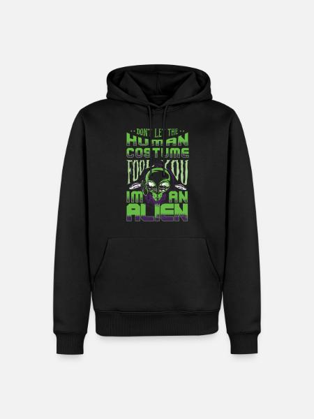 Alien Gift Extraterrestre Ufo Area 51 Science-fiction - Sweat à capuche Premium bio Homme - noir