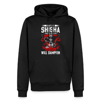 Shisha Gift pour Hookah Hookah Hookah Bar Pipe - Sweat à capuche Premium bio Homme - noir - Devant - Nico (187cm)