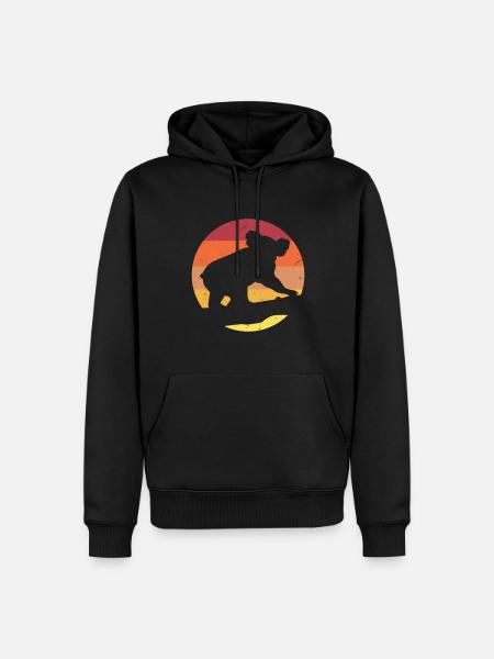 Koala Retro Australia Marsupial - Men’s Premium Organic Hoodie - black