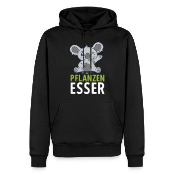 Pflanzenfresser Koalabär Eukalyptus Koala - Männer Premium Bio Hoodie - Schwarz - Vorne - Nico (187cm)