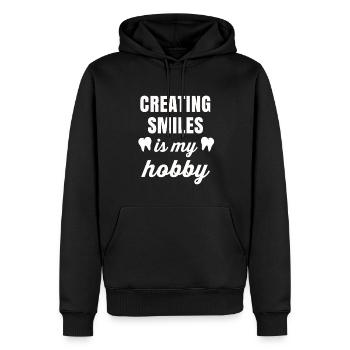 Zahnarzt Geschenk Zahn Dentist Dental Doktor Zähne - Männer Premium Bio Hoodie - Schwarz - Vorne - Nico (187cm)