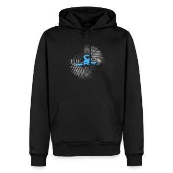 Nager - Sweat à capuche Premium bio Homme - noir - Devant - Nico (187cm)