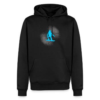 Snowboarding - Männer Premium Bio Hoodie - Schwarz - Vorne - Nico (187cm)