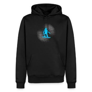 Snowboarding - Männer Premium Bio Hoodie - Schwarz - Vorne - Nico (187cm)