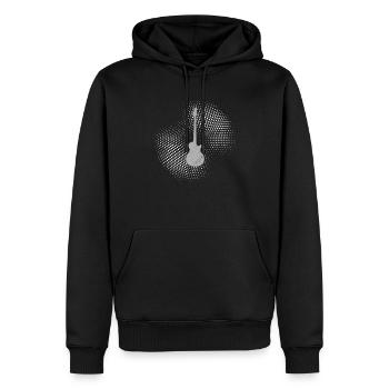 e Guitare Rock - Sweat à capuche Premium bio Homme - noir - Devant - Nico (187cm)