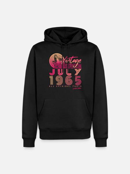 Year of construction 1965 July - Men’s Premium Organic Hoodie - black