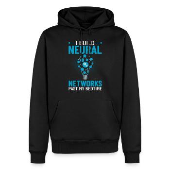 Maschinelles Lernen Künstliche Intelligenz AI - Männer Premium Bio Hoodie - Schwarz - Vorne - Nico (187cm)