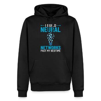Maschinelles Lernen Künstliche Intelligenz AI - Männer Premium Bio Hoodie - Schwarz - Vorne - Nico (187cm)