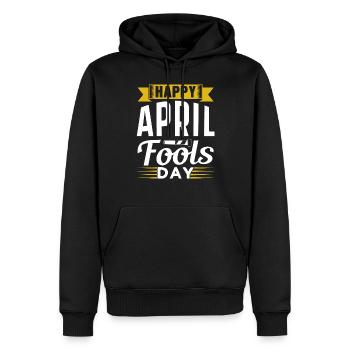 Froher Aprilscherz Tag Sarkastisch Witz April - Männer Premium Bio Hoodie - Schwarz - Vorne - Nico (187cm)