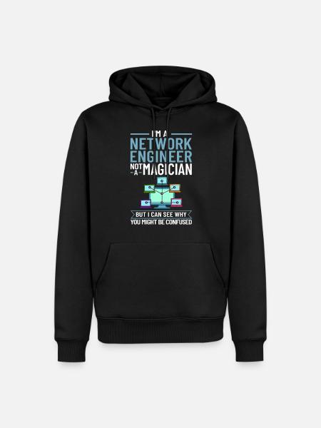 Netzwerkingenieur Network Engineer Computer - Men’s Premium Organic Hoodie - black