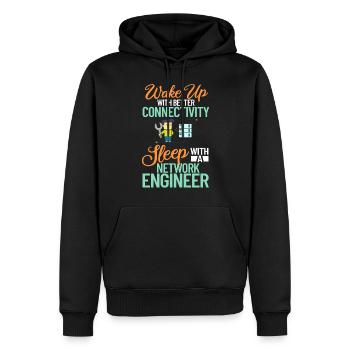 Netzwerkingenieur Network Engineer Computer - Männer Premium Bio Hoodie - Schwarz - Vorne - Nico (187cm)