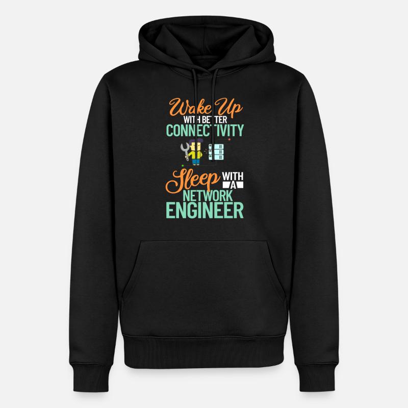 Netzwerkingenieur Network Engineer Computer - Men’s Premium Organic Hoodie - black