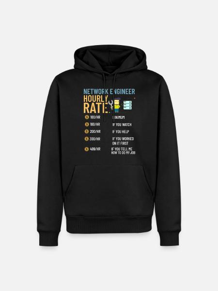 Netzwerkingenieur Network Engineer Computer - Men’s Premium Organic Hoodie - black