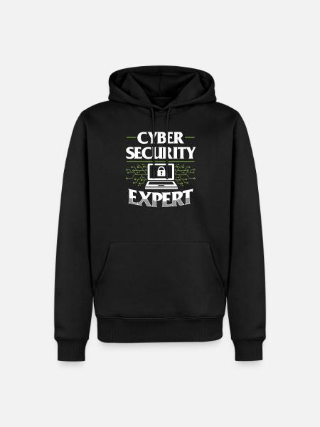 Cybersecurity Experte Hack Hacker IT Sicherheit - Männer Premium Bio Hoodie - Schwarz