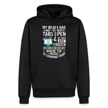 Software Development Software Developer Developer - Men’s Premium Organic Hoodie - black - Front - Nico (187cm)