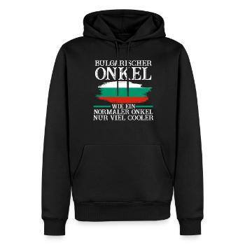 Balkan Bulgare Onkel Bulgarien - Männer Premium Bio Hoodie - Schwarz - Vorne - Nico (187cm)