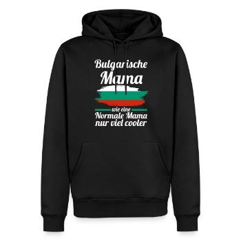 Bulgarin AmerikanischeMama Bulgarien Mutter Balkan - Männer Premium Bio Hoodie - Schwarz - Vorne - Nico (187cm)